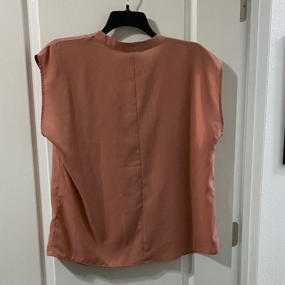 Banana Republic Terracotta V-Neck Blouse - Picture 4 of 5